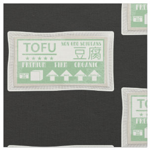 Tofu Pop Art Livsmedelsförpackningar Tyg