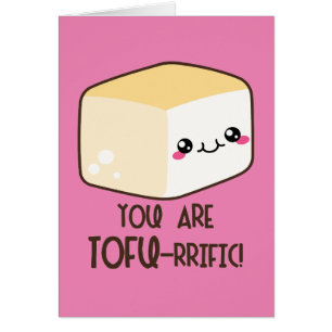 Tofu-rrific Emoji Hälsningskort