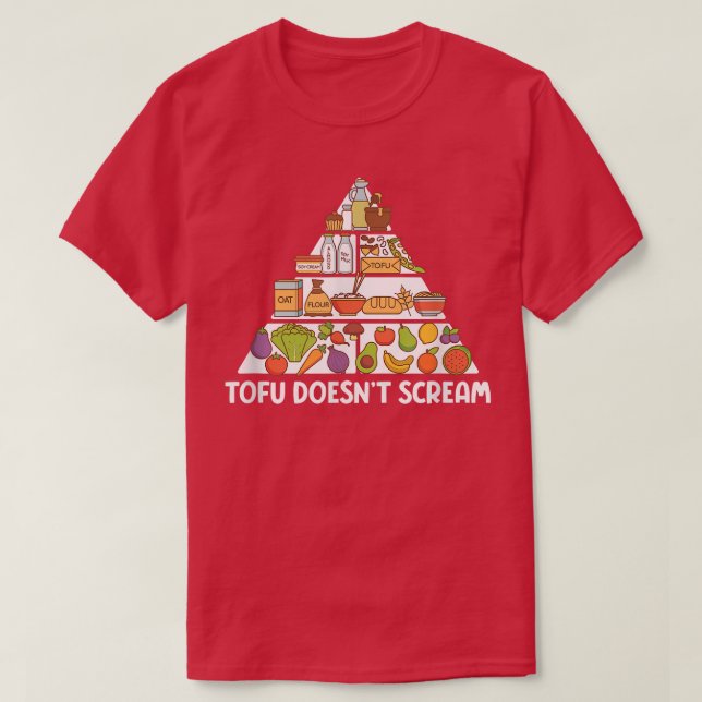 Tofu säljer inte vegetarisk vegetarisk växt Fu T Shirt (Design framsida)
