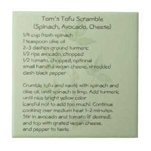 Tofu Scramble Kakelplatta