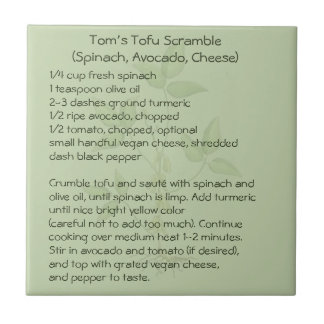 Tofu Scramble Kakelplatta