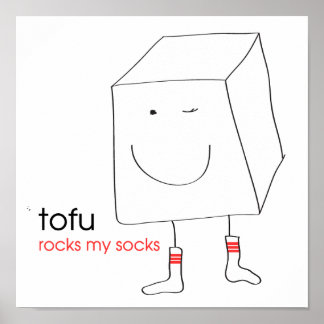 Tofu Sten Mina socklar Poster