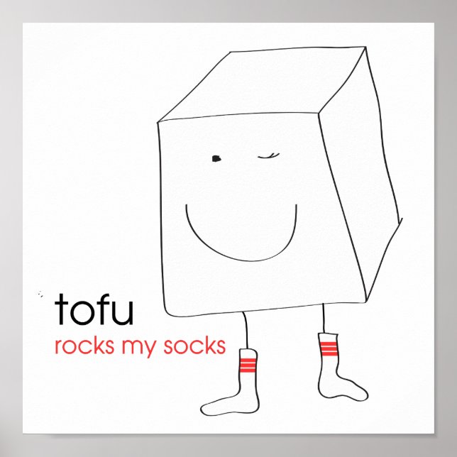 Tofu Sten Mina socklar Poster (Framsidan)