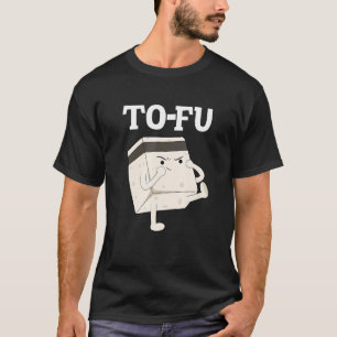 tofu text puy ordlek food kung fu vegan t shirt