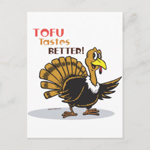 Tofu-Thanksgiving Helg Vykort
