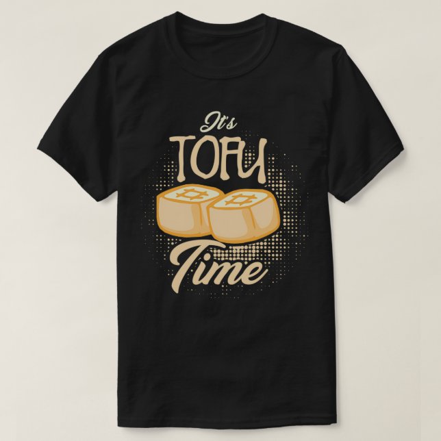 Tofu-tiden hållbar soy Vegetarian Vegan Gif T Shirt (Design framsida)