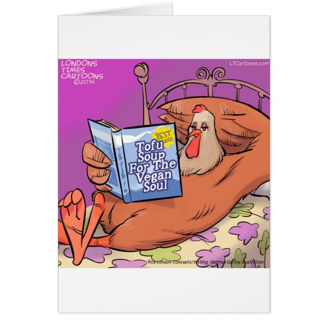 Tofu Vegan Soul Funny Hälsningskort (Framsidan)