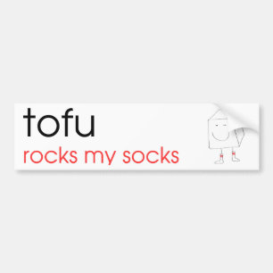 Tofuen vaggar min sockor - bildekal