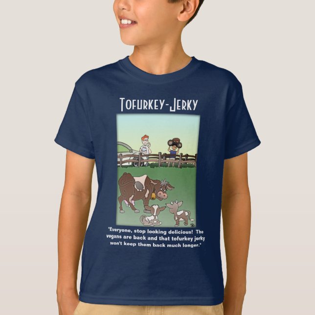 Tofurkey Jerky Deep Boy's T-Shirt (Framsida)