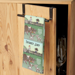 Tofurkey Jerky Kitchen Towel Kökshandduk