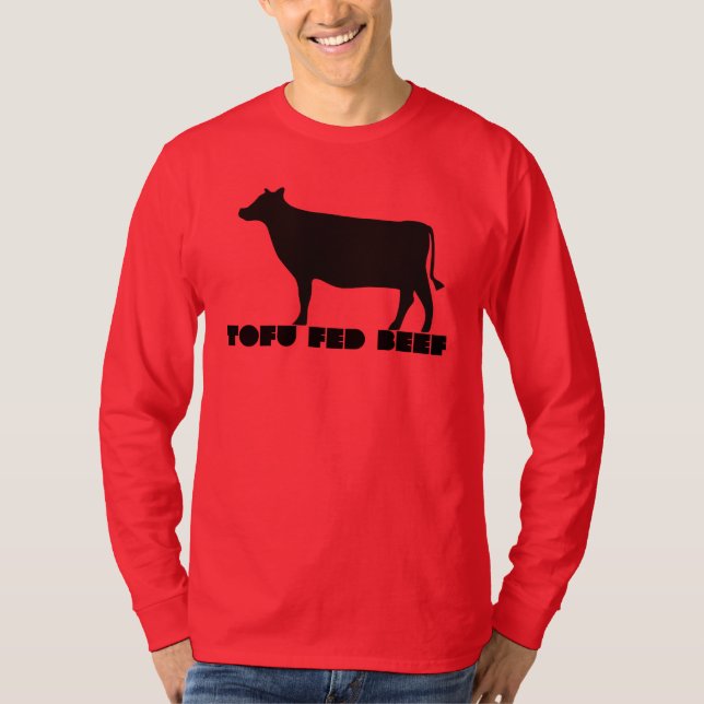 Tofuutfodrad Nötkött T Shirt (Framsida)