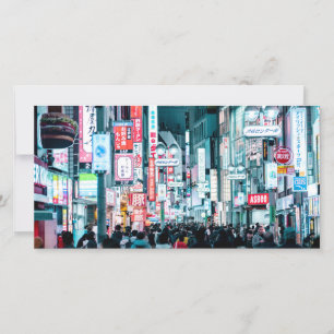 Tofyllda staden Tokyo Japan vid Nattens Poster