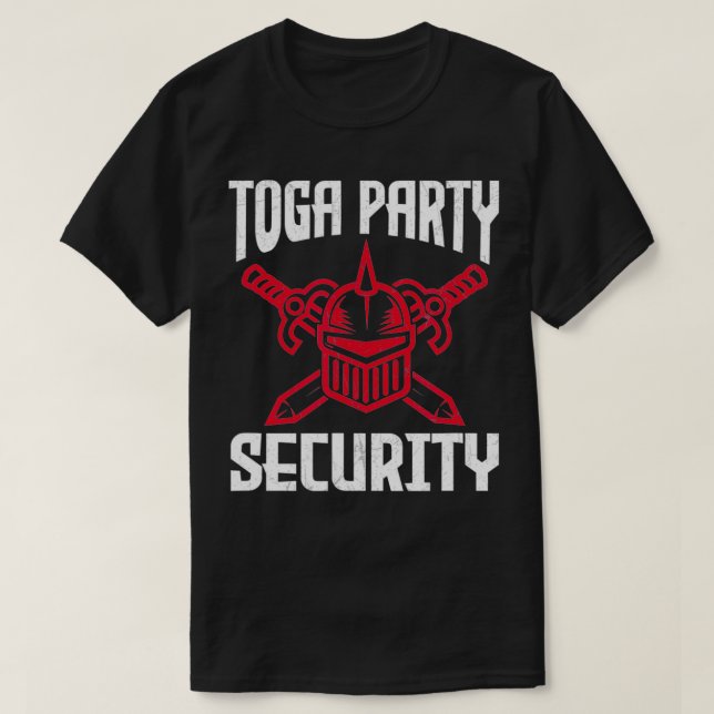 Toga Party Security2 T Shirt (Design framsida)