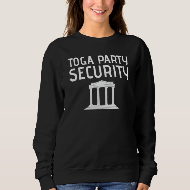 Toga Party Security Guard Greek Celebration Colleg T Shirt (Framsida)