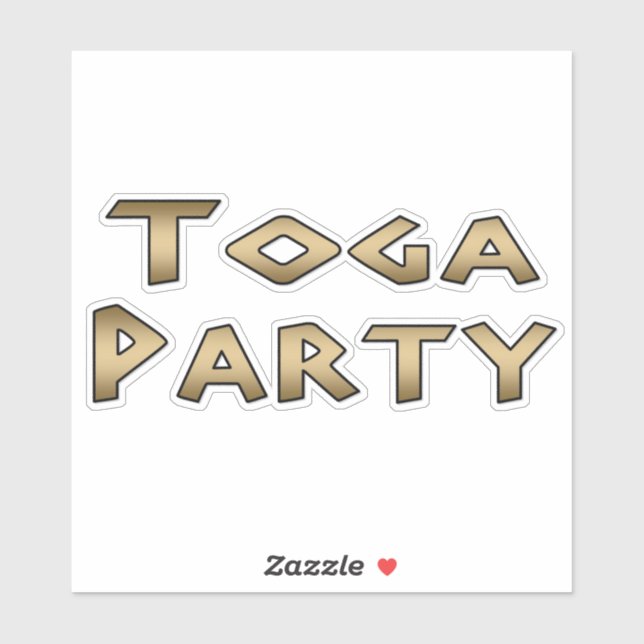 Toga Party Sticker Klistermärken (Ark)