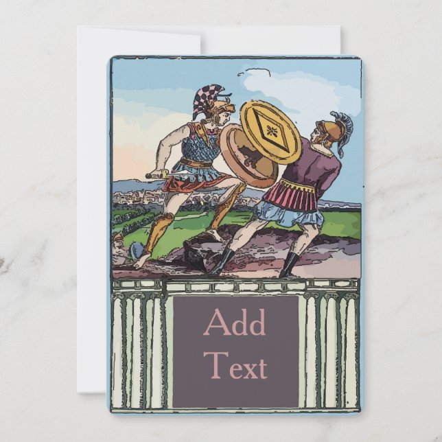 Toga Roman Party Inbjudningar (Framsida)