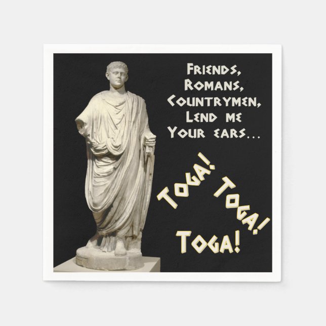 Toga! Toga! Toga! Pappersservett (Framsidan)