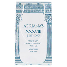 Togafest med grekiskt meander-mönster och kolonner