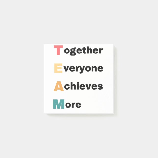 Together Everyone Achieves More 2 Post-it Block (Framsida)