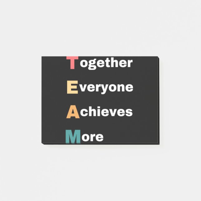 Together Everyone Achieves More Post-it Block (Framsida)