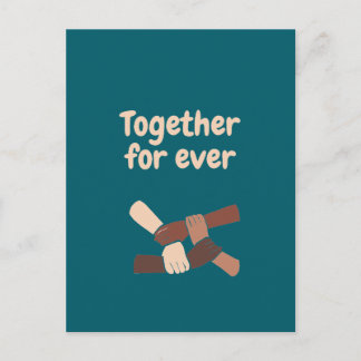 Together for ever - life quotes helg vykort
