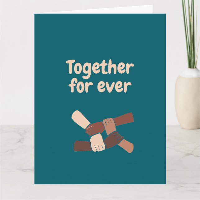 Together for ever - life quotes kort (Framsida)