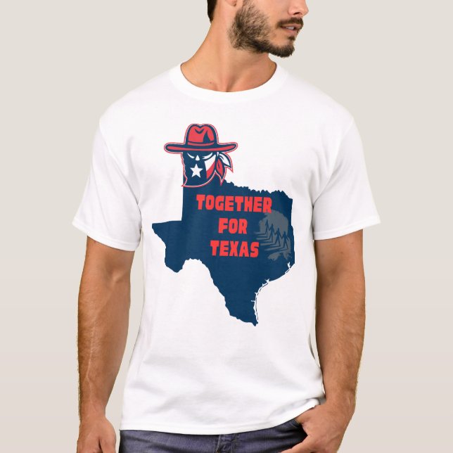 Together for Texas T-Shirt – Unity Pride Tee  (Framsida)