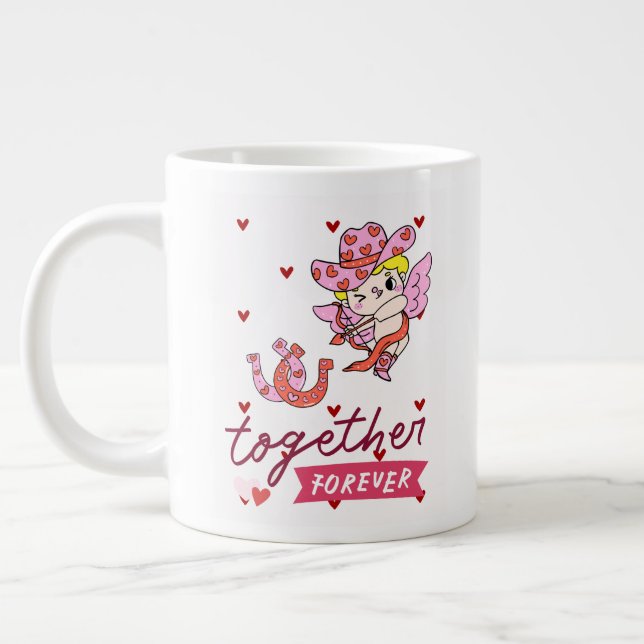 TOGETHER FOREVER COUNTRY STYLE  JUMBO MUGG (Vänster)