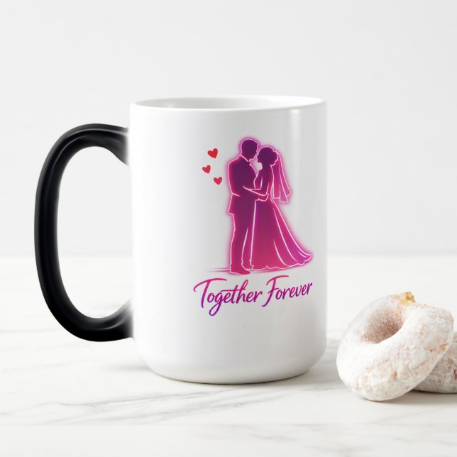 Together Forever Love Mug – Cute Romantic Gift for Magisk Mugg (Med munk)