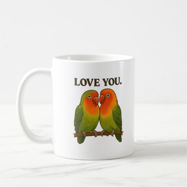 Together Forever Lovebirds - Mugs & Cups Kaffemugg (Vänster)