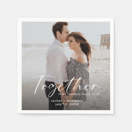 Together is my Favorite Place Photo Engagement  Pappersservett