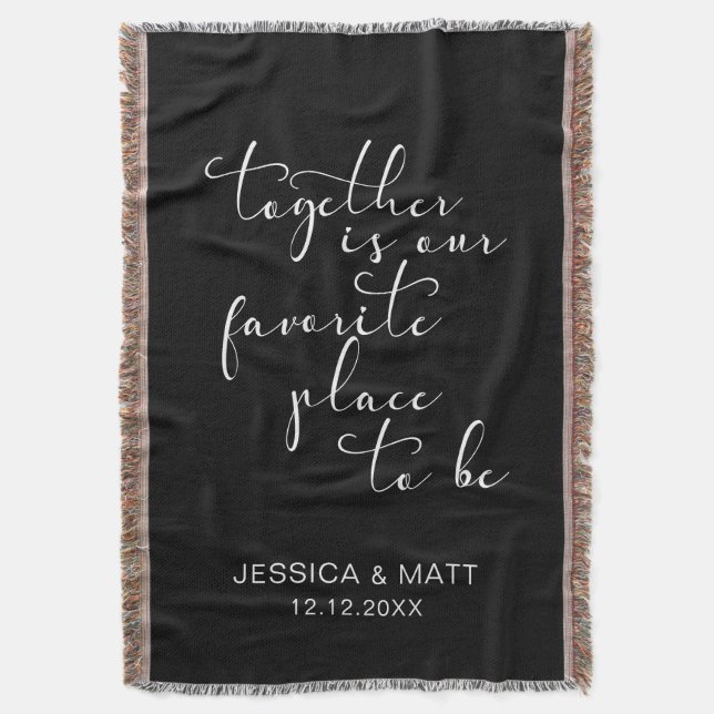 Together is our Favorite Place to Be Filt (Framsidan Vertikal)