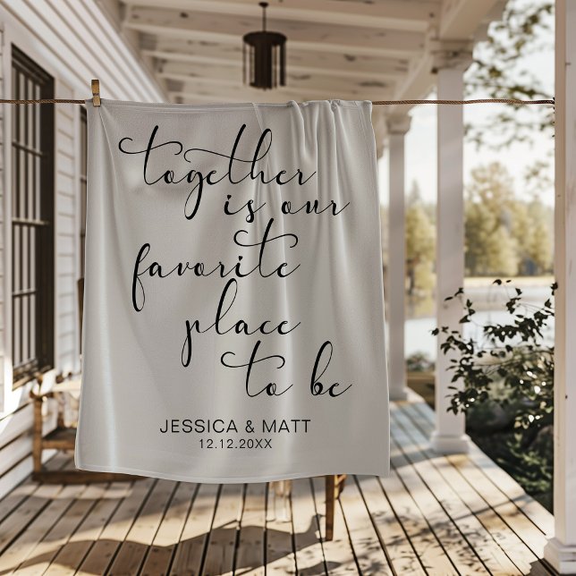 Together is our Favorite Place to Be Fleecefilt (Skapare uppladdad)