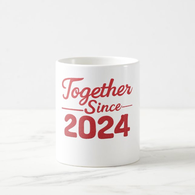 Together Since 2024 Couple mug Kaffemugg (Center)