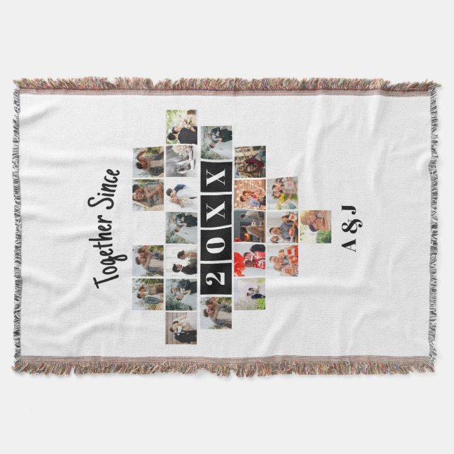 Together Since Year 22 Heart Photo Collage Couple Filt (Framsidan)