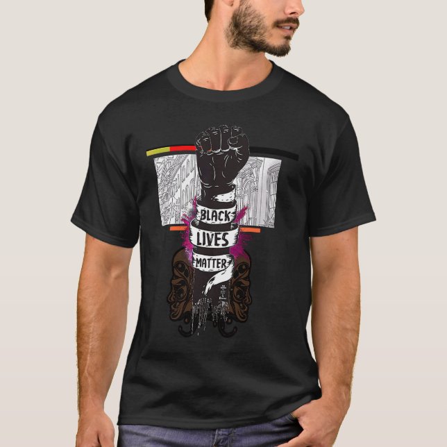 Together We Rise  Black Lives Matte T Shirt (Framsida)