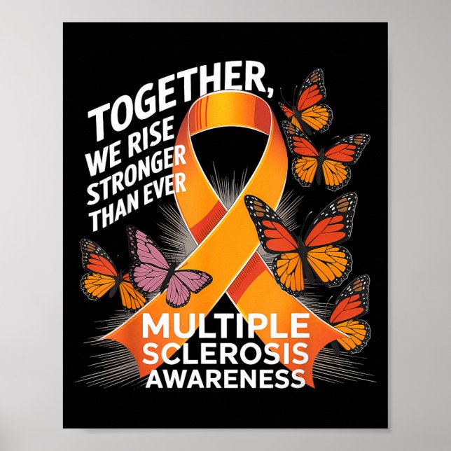Together We Rise Multiple Sclerosis Awareness Oran Poster (Framsidan)