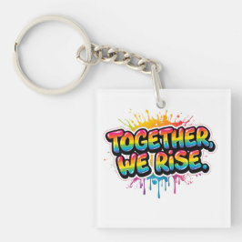 Together We Rise Rainbow Quote Design