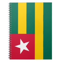 Togo flagga anteckningsbok