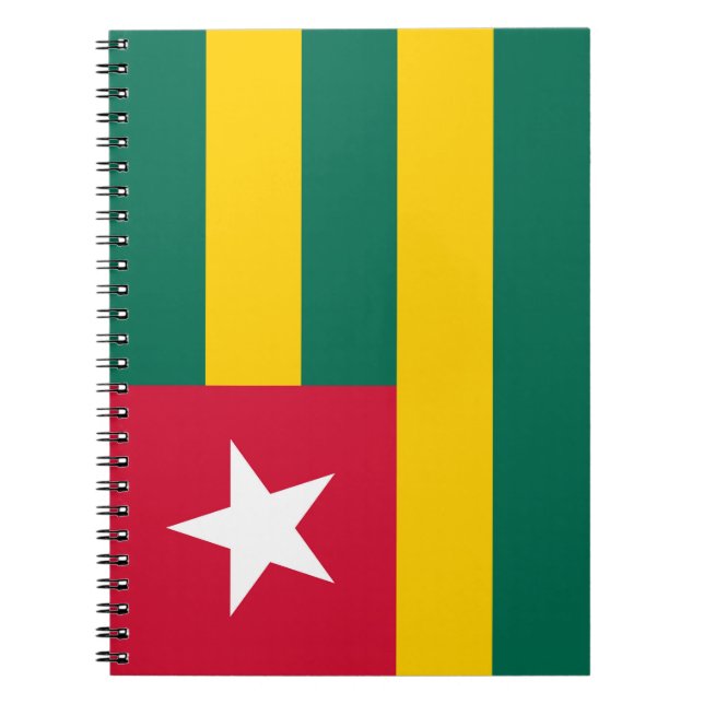 Togo flagga anteckningsbok (Framsidan)