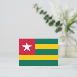 Togo flagga anteckningskort