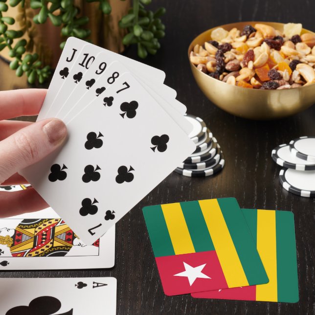 Togo flagga casinokort (På plats)