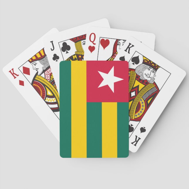 Togo Flagga Casinokort (Baksidan)