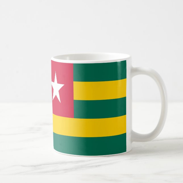 Togo Flagga Ceramic Coffee Mugg (Höger)