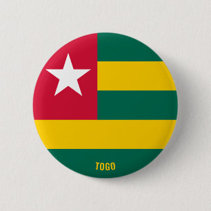 Togo Flagga Cute Patriotic Knapp