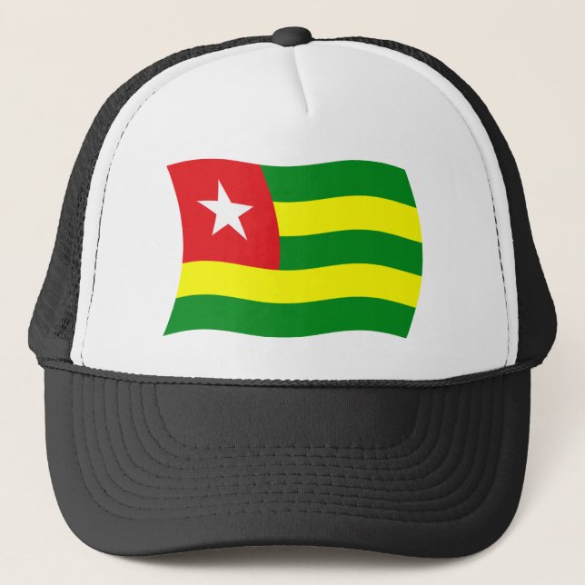 Togo Flagga Hatt Truckerkeps (Framsida)