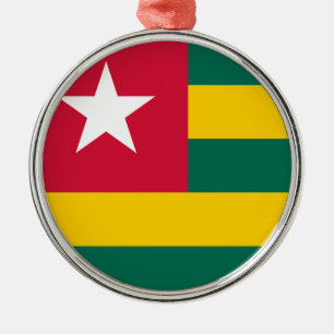 Togo Flagga Julgransprydnad Metall