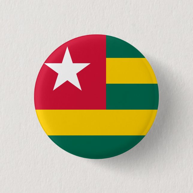 Togo Flagga Knapp (Framsida)