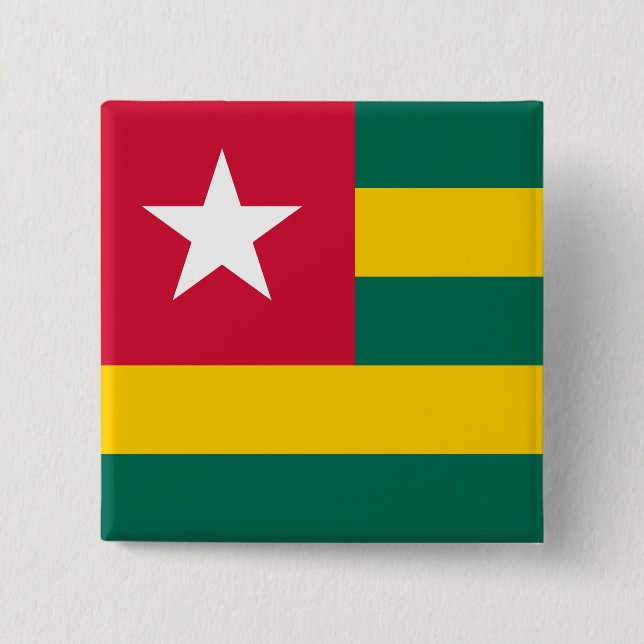 Togo Flagga Knapp (Framsida)