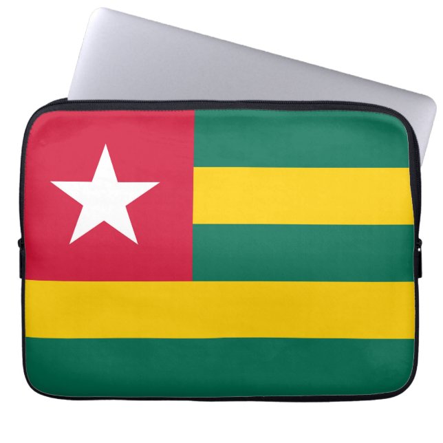 Togo flagga laptop fodral (Framsidan)